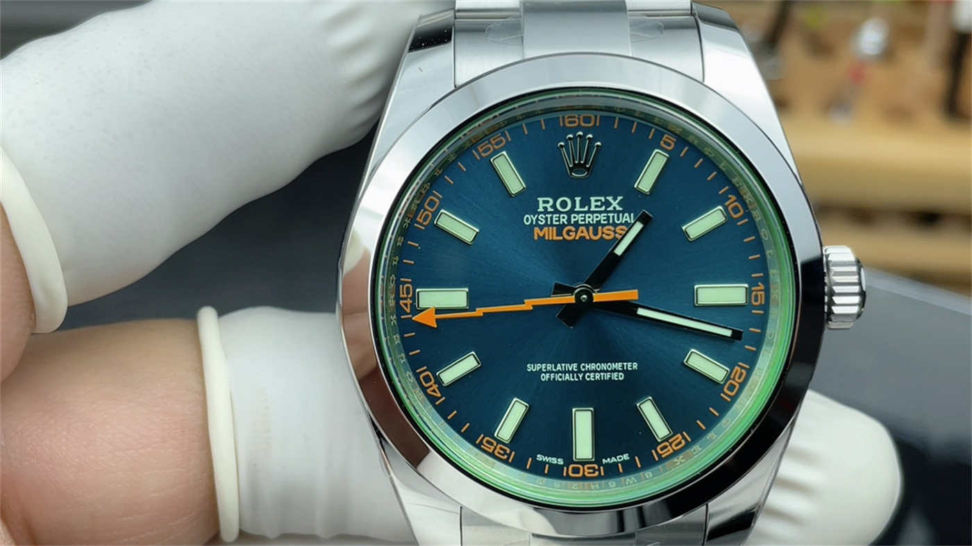 Rolex Milgauss 116400GV “Z-Blue” Dial – VS Factory [Real Green Sapphire]