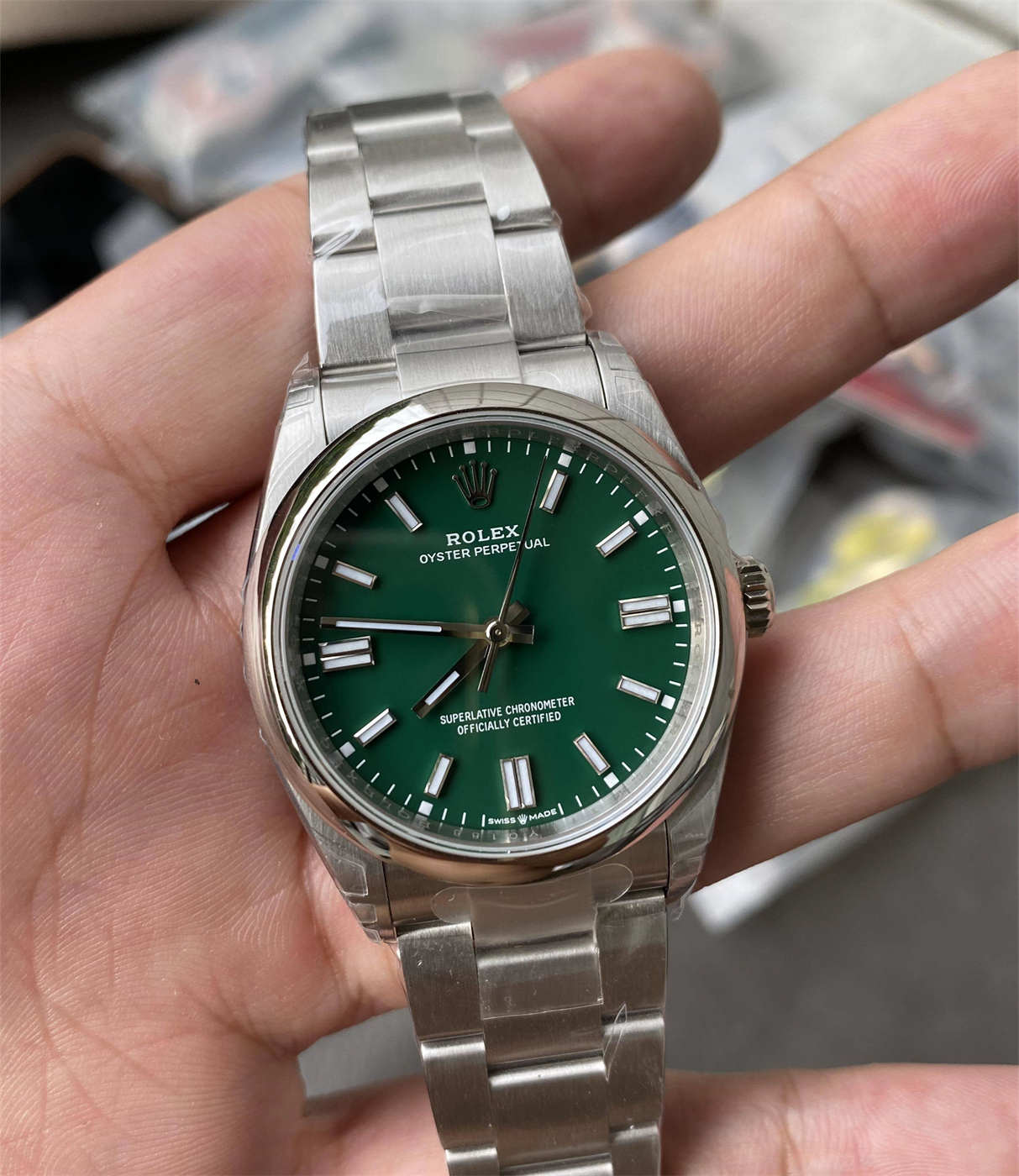 Rolex Oyster Perpetual 36 Green Dial Replica – VS Factory M126000-0005 with Dandong 3230 Movement