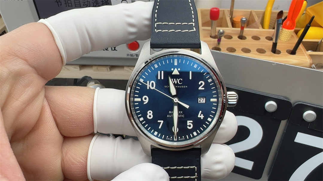 V7 IWC Mark XX Blue Dial – Premium Replica Pilot Watch with Sapphire Crystal & Automatic Movement