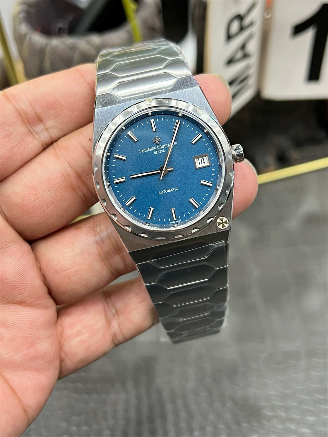 VC 222 Blue Dial Replica (Stainless Steel) – V9 Factory