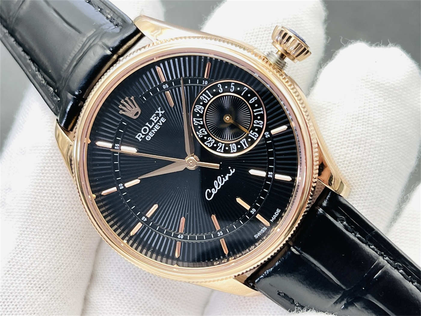 VR Factory Rolex Cellini Date Rose Gold Replica – M50515-0010 39mm