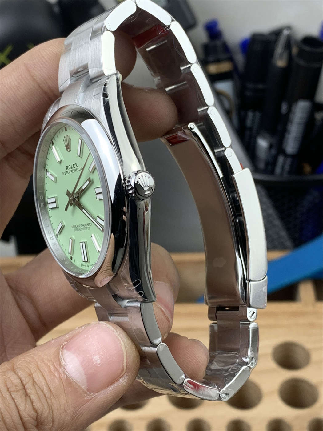 VS Factory Oyster Perpetual 41 Green Dial Replica – Avocado Green, 904L Steel, Automatic
