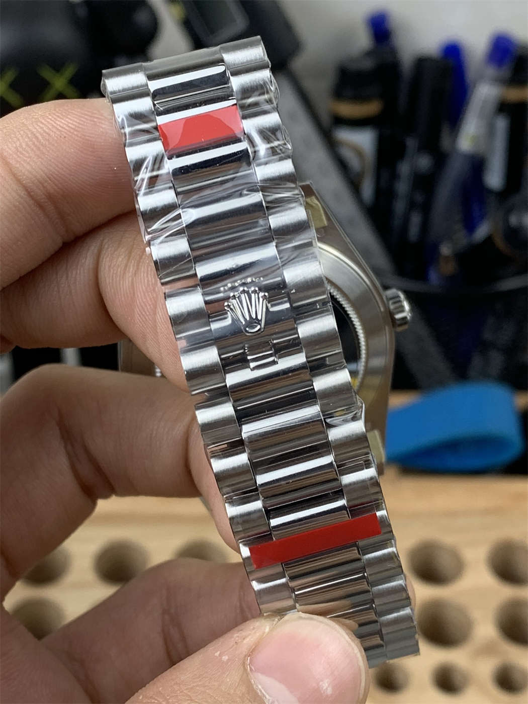 VS Factory Platinum Day-Date Ice Blue Dial Replica 40mm – Heavy Weight President Watch