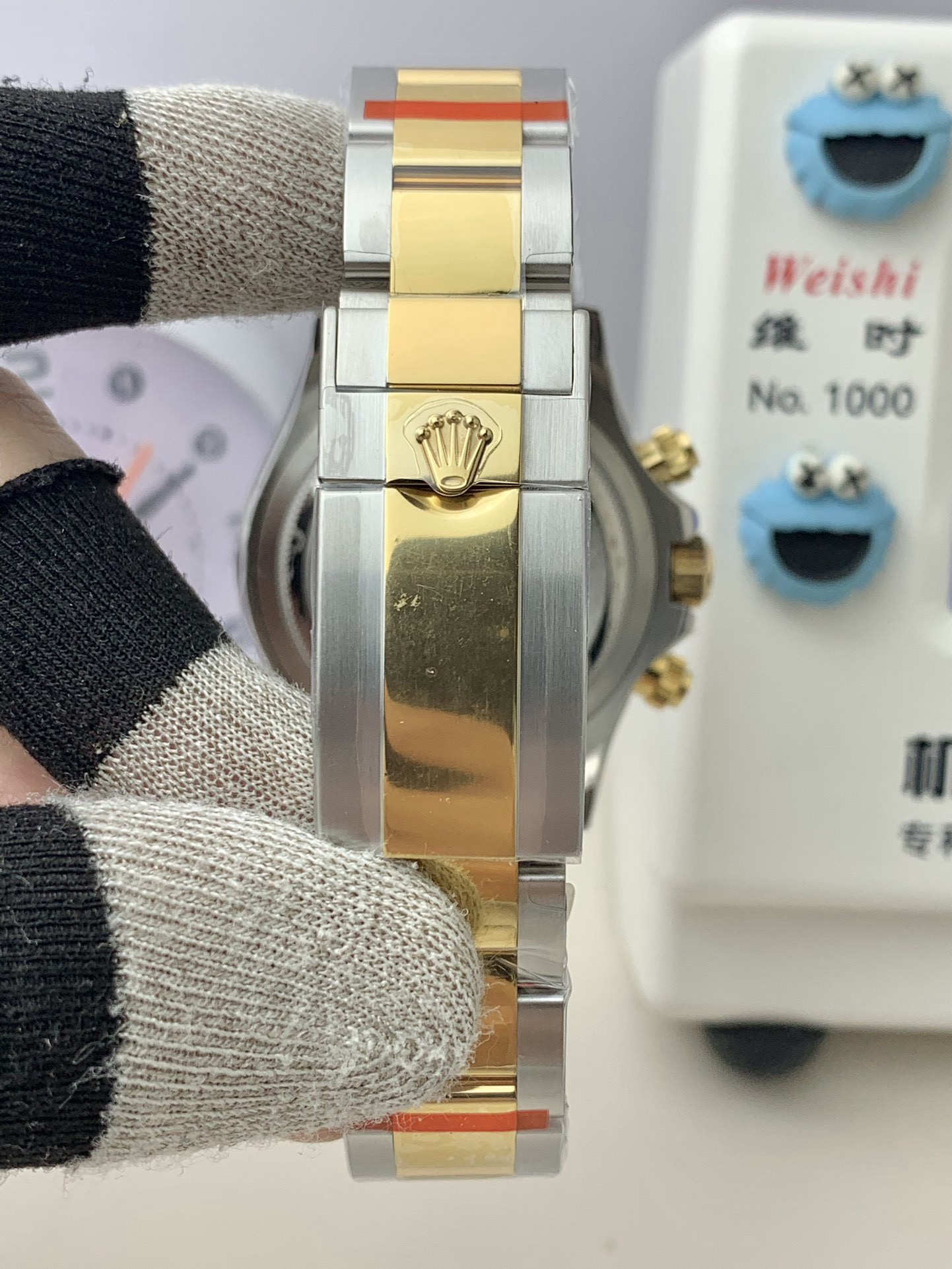VS Factory Rolex Cosmograph Daytona 126503-0002 Two-Tone Yellow Gold & Steel Black Diamond Dial 40mm Automatic Chronograph (DD4131 Movement)