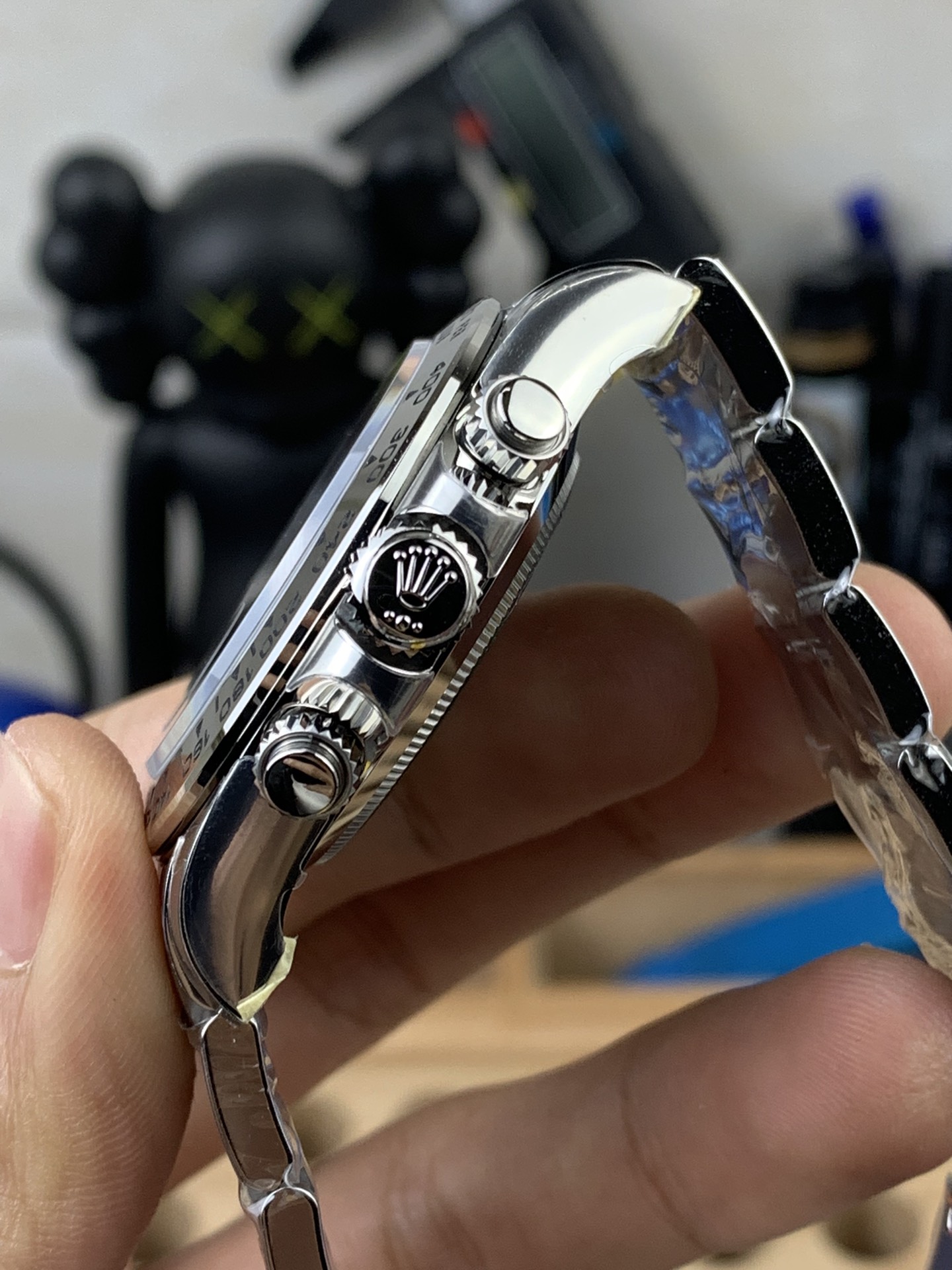 VS Factory White Gold Daytona Heavy Weight Replica 40mm – Blue Dial, 4130 Clone, 184g