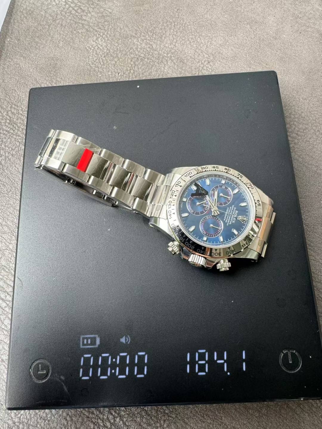 VS Factory White Gold Daytona Heavy Weight Replica 40mm – Blue Dial, 4130 Clone, 184g