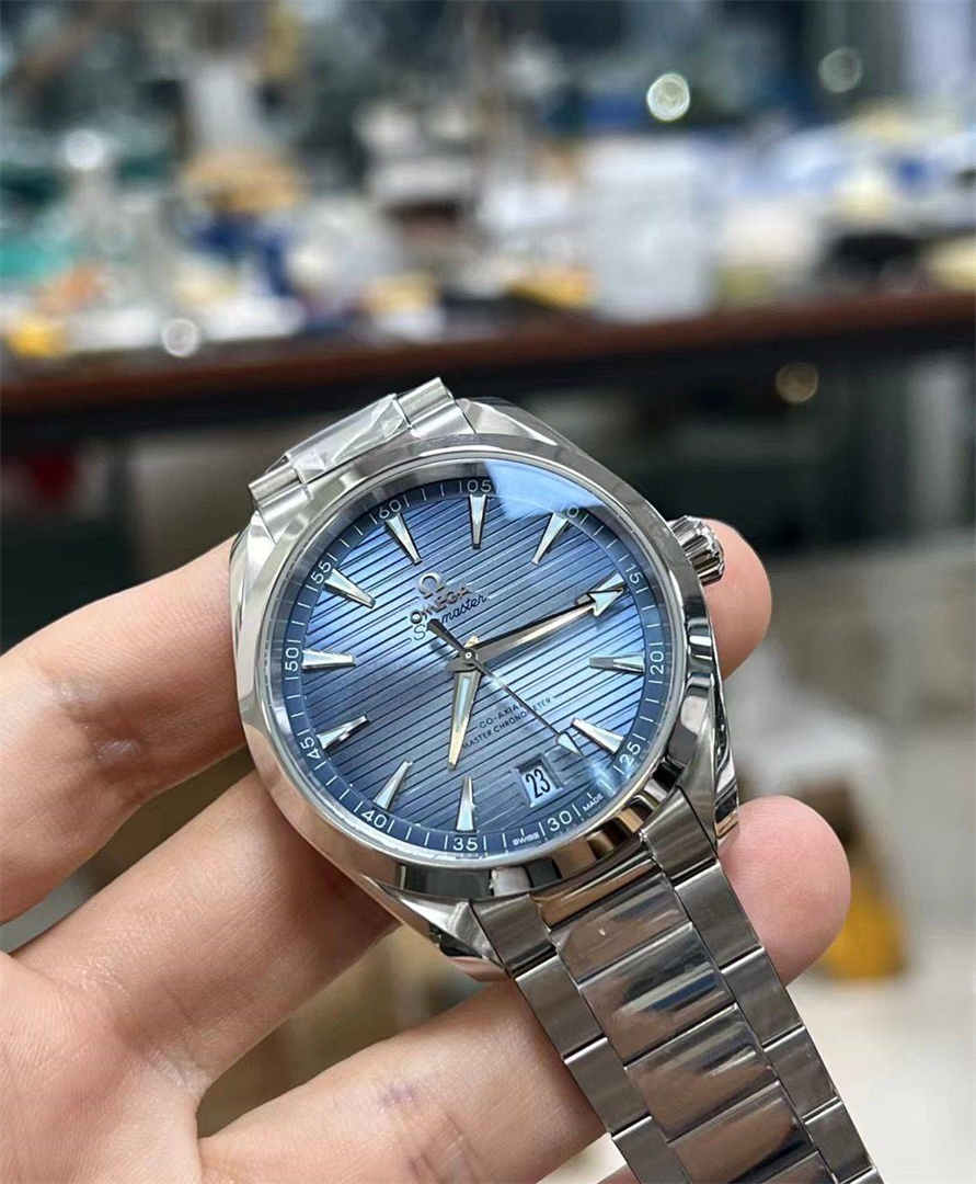 VSF Aqua Terra Summer Blue Replica – 41mm Steel Case & Full Stainless Steel Bracelet | Omega Seamaster 150M Super Clone