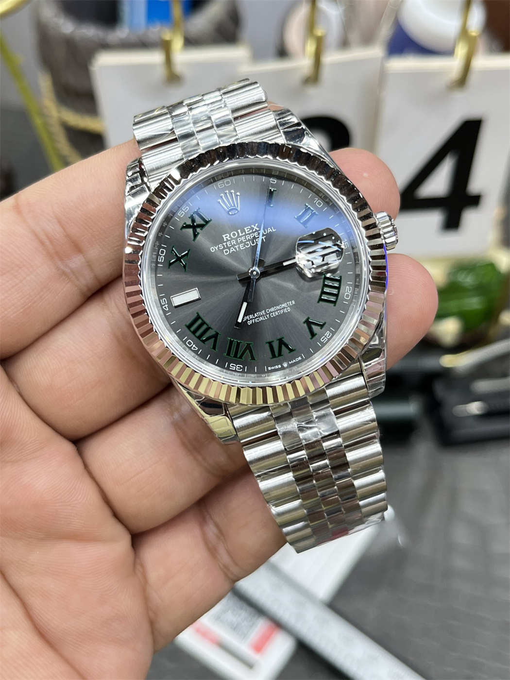 VSF Datejust 41 Wimbledon (Slate Dial) – VS3235 Clone Movement [2026 Latest Batch]