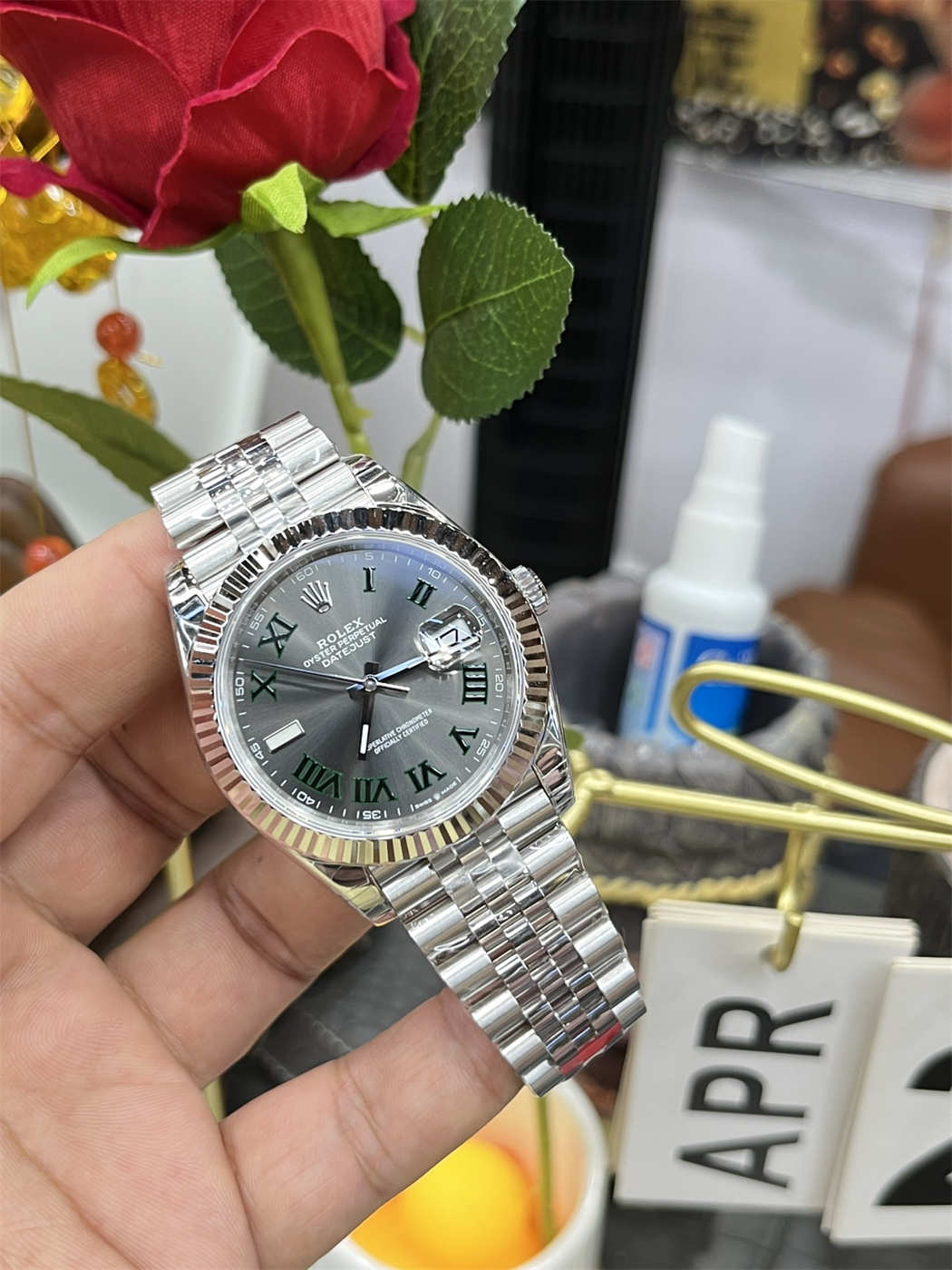 VSF Datejust 41 Wimbledon (Slate Dial) – VS3235 Clone Movement [2026 Latest Batch]