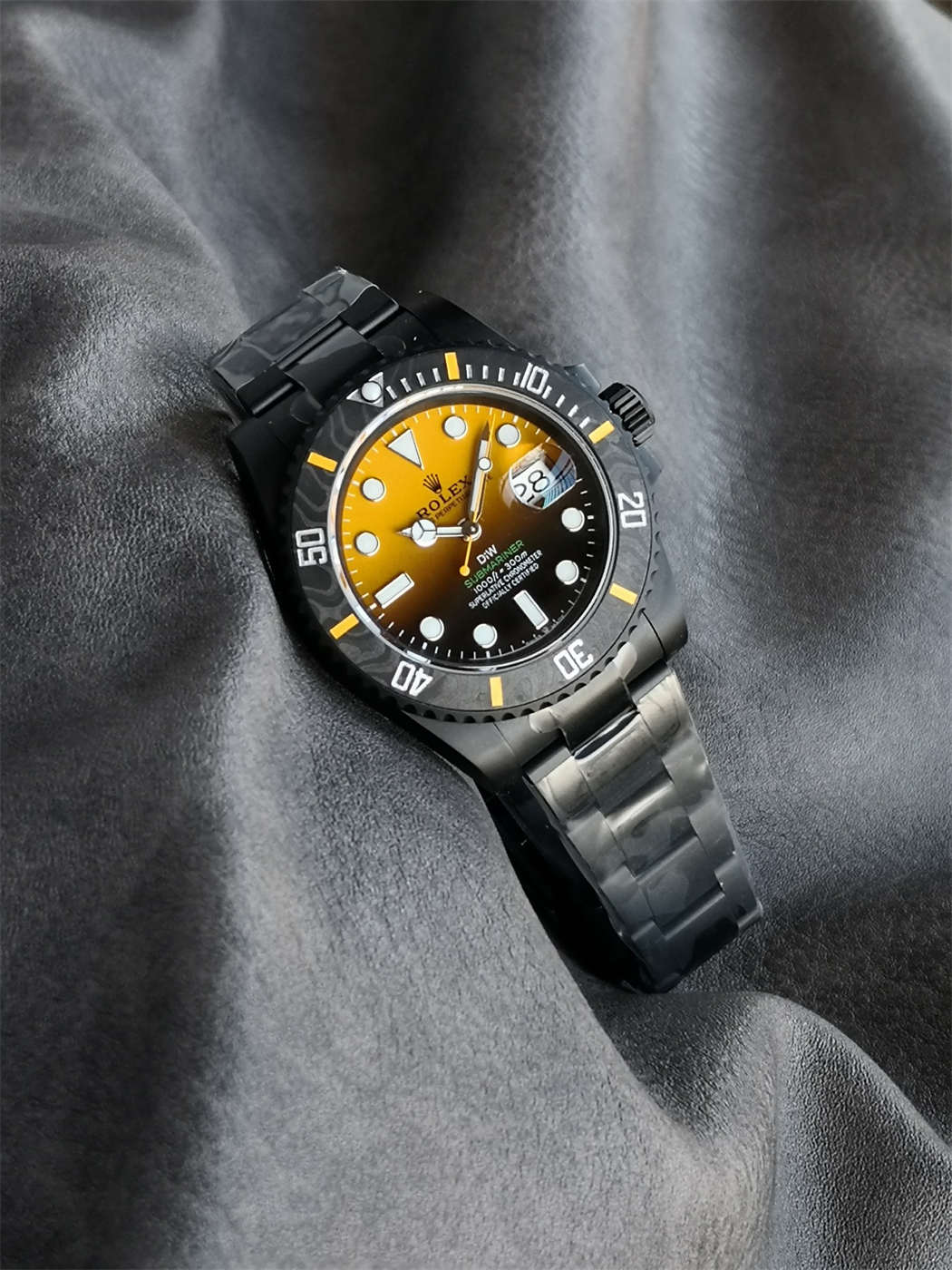 VSF DiW DLC Gradient Yellow – Submariner Custom (VS3135)