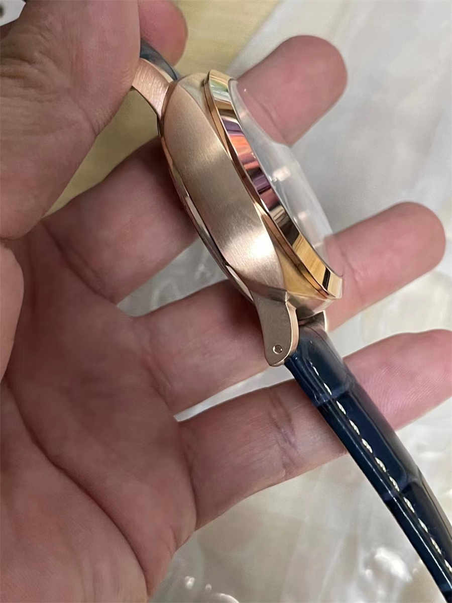 VSF PAM1114 – 44mm Luminor Marina Rose Gold Blue Dial Replica