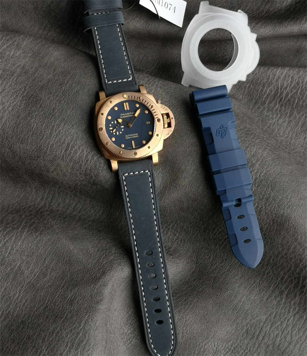 VSF Panerai PAM01074 – Bronze Submersible 42mm Blue Dial Replica Watch