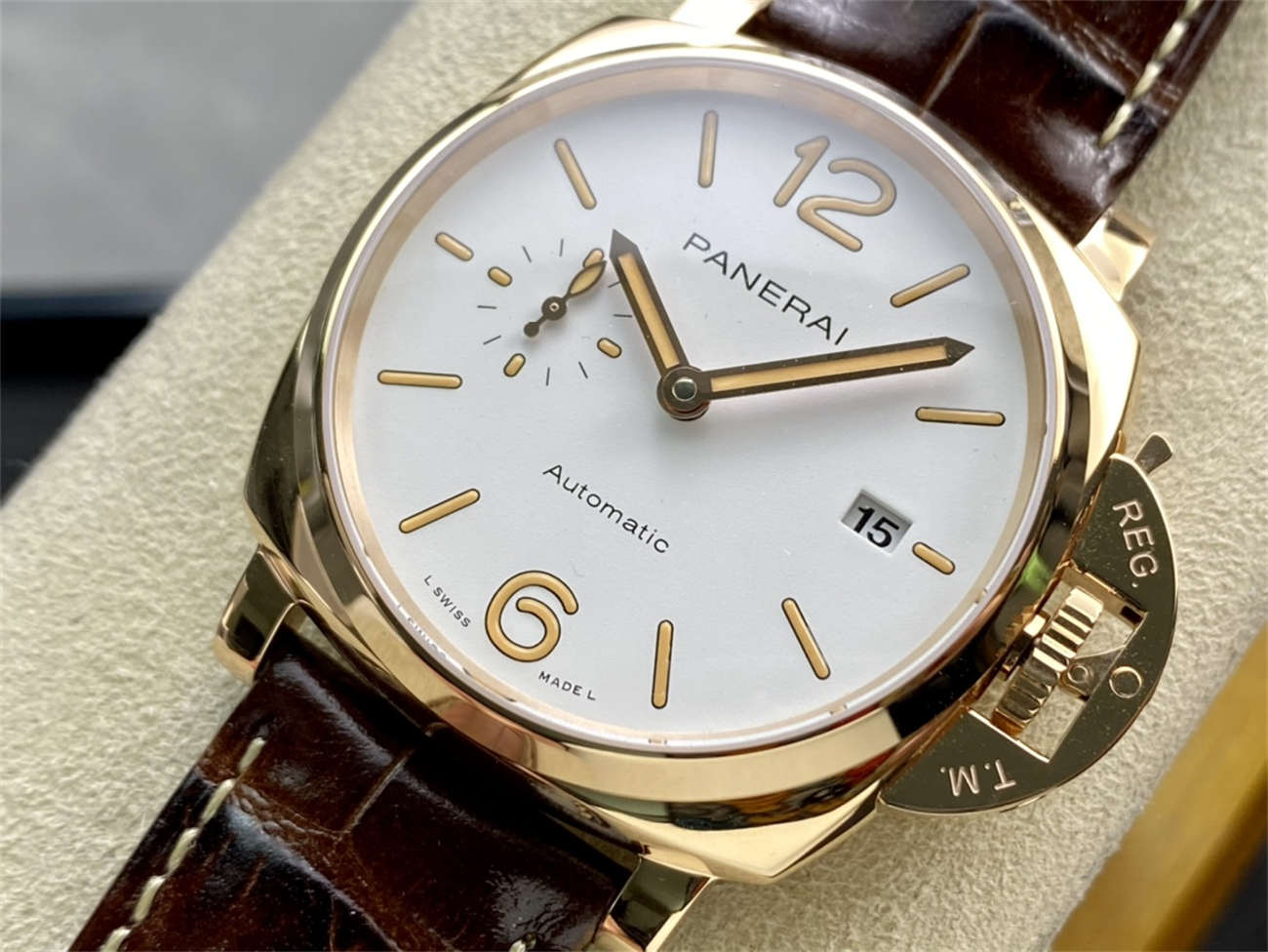 VSF Panerai PAM1042 Replica – Luminor Due 42mm Goldtech™ (Rose Gold)