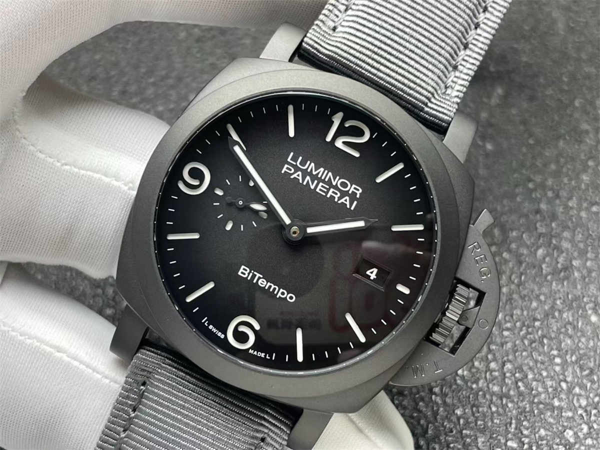 VSF Panerai PAM1467 – 44mm Luminor BiTempo Titanium DLC New York Limited Edition Replica