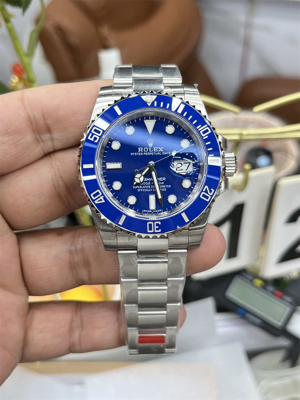 VSF Submariner 116619LB “Smurf” (40mm) – VS3135 Movement [White Gold Plated]