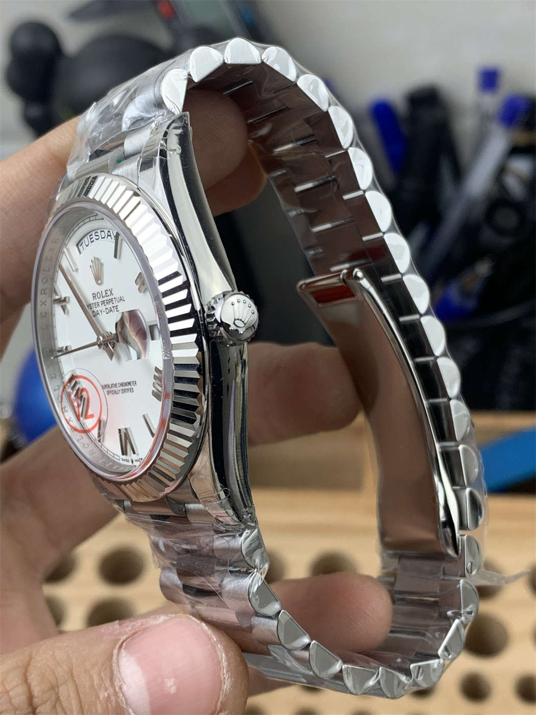 VSF Tungsten Day-Date 40 White Roman – 228239 White Gold (182g Weighted)