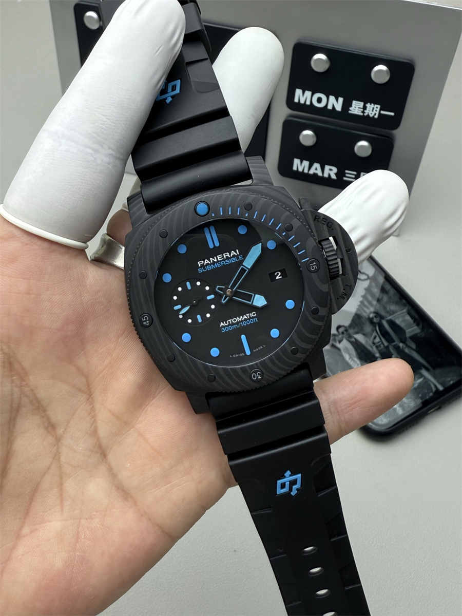 VSF Watches Panerai PAM1616 – 47mm Submersible Carbotech Super Clone with P.9010