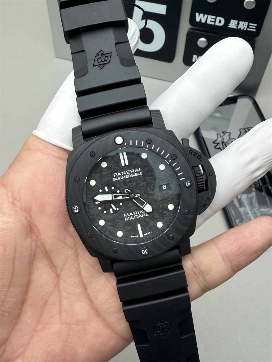 VSF Watches Panerai PAM979 – 47mm Submersible Carbotech Super Clone with P.9000 Movement