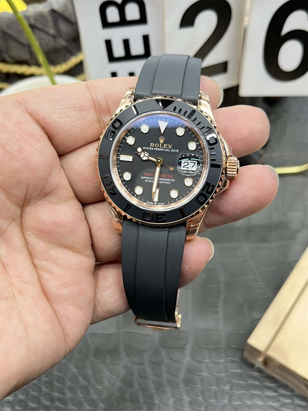 VSF Yacht-Master 40 Rose Gold – 126655 Replica (Dandong 3235)