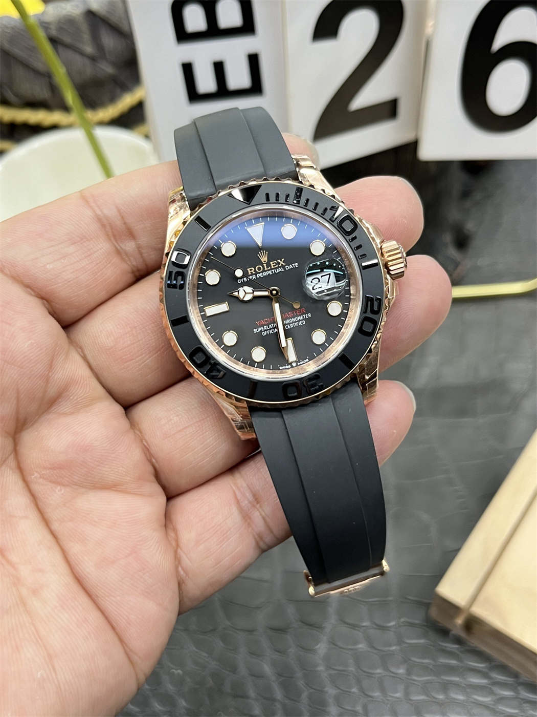 VSF Yacht-Master 40 Rose Gold – 126655 Replica (Dandong 3235)
