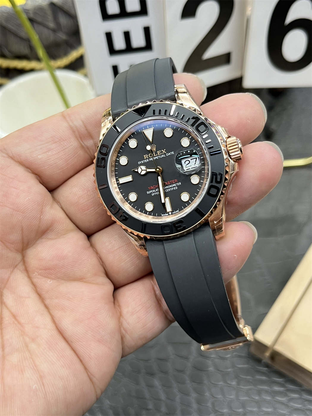 VSF Yacht-Master 40 Rose Gold – 126655 Replica (Dandong 3235)