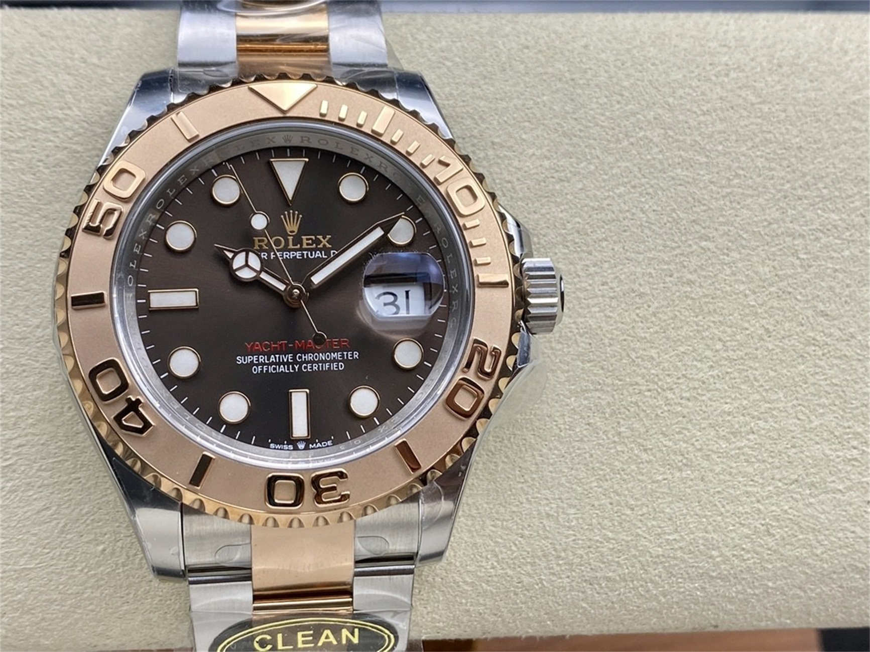 Product Page: Clean Factory Rolex Yacht-Master 40 Brown Dial (M126621‑0001)