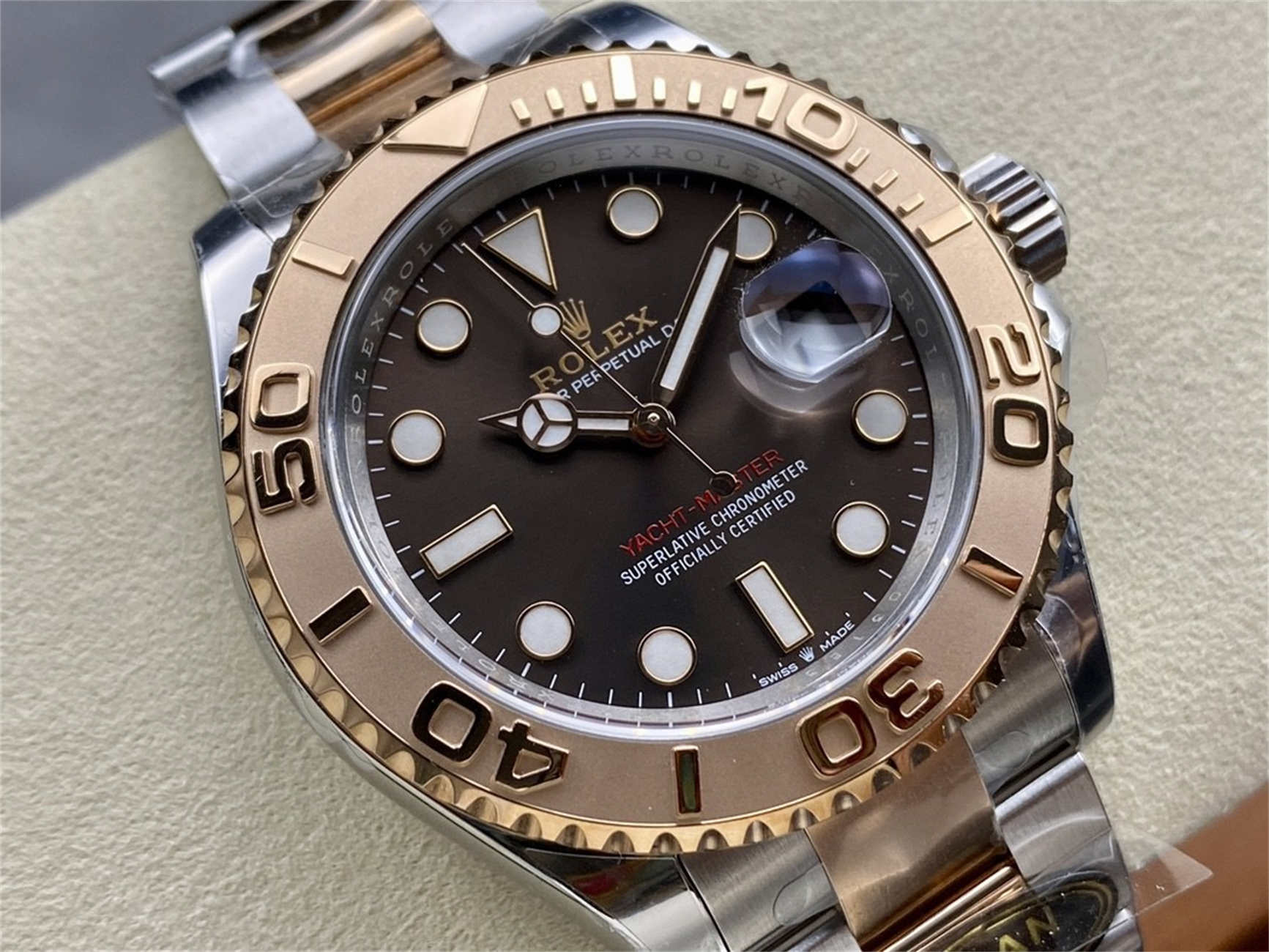 Product Page: Clean Factory Rolex Yacht-Master 40 Brown Dial (M126621‑0001)