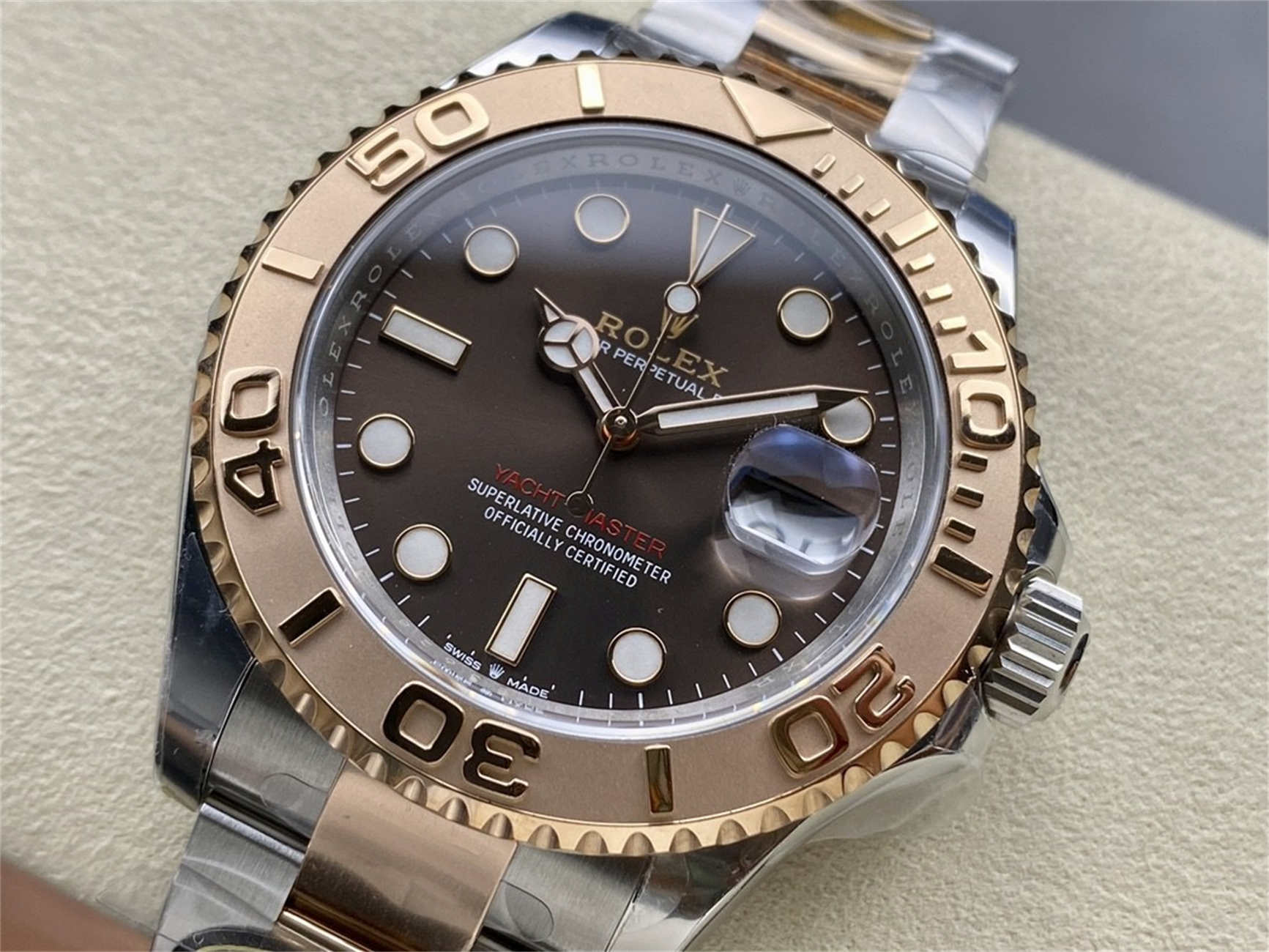 Product Page: Clean Factory Rolex Yacht-Master 40 Brown Dial (M126621‑0001)