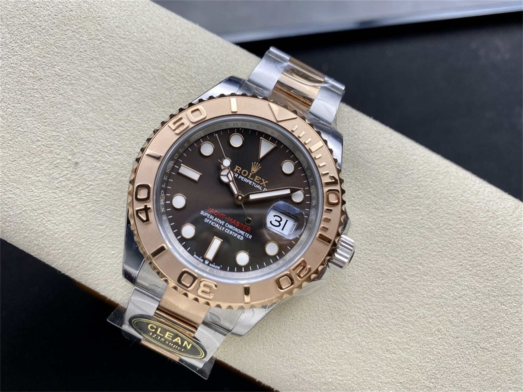 Product Page: Clean Factory Rolex Yacht-Master 40 Brown Dial (M126621‑0001)