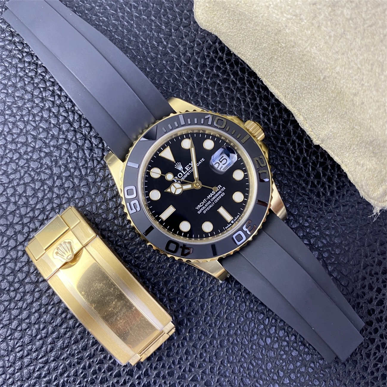 Product Page: Clean Factory Yacht-Master 42 18K Gold Rolex Replica (M226658‑0001)
