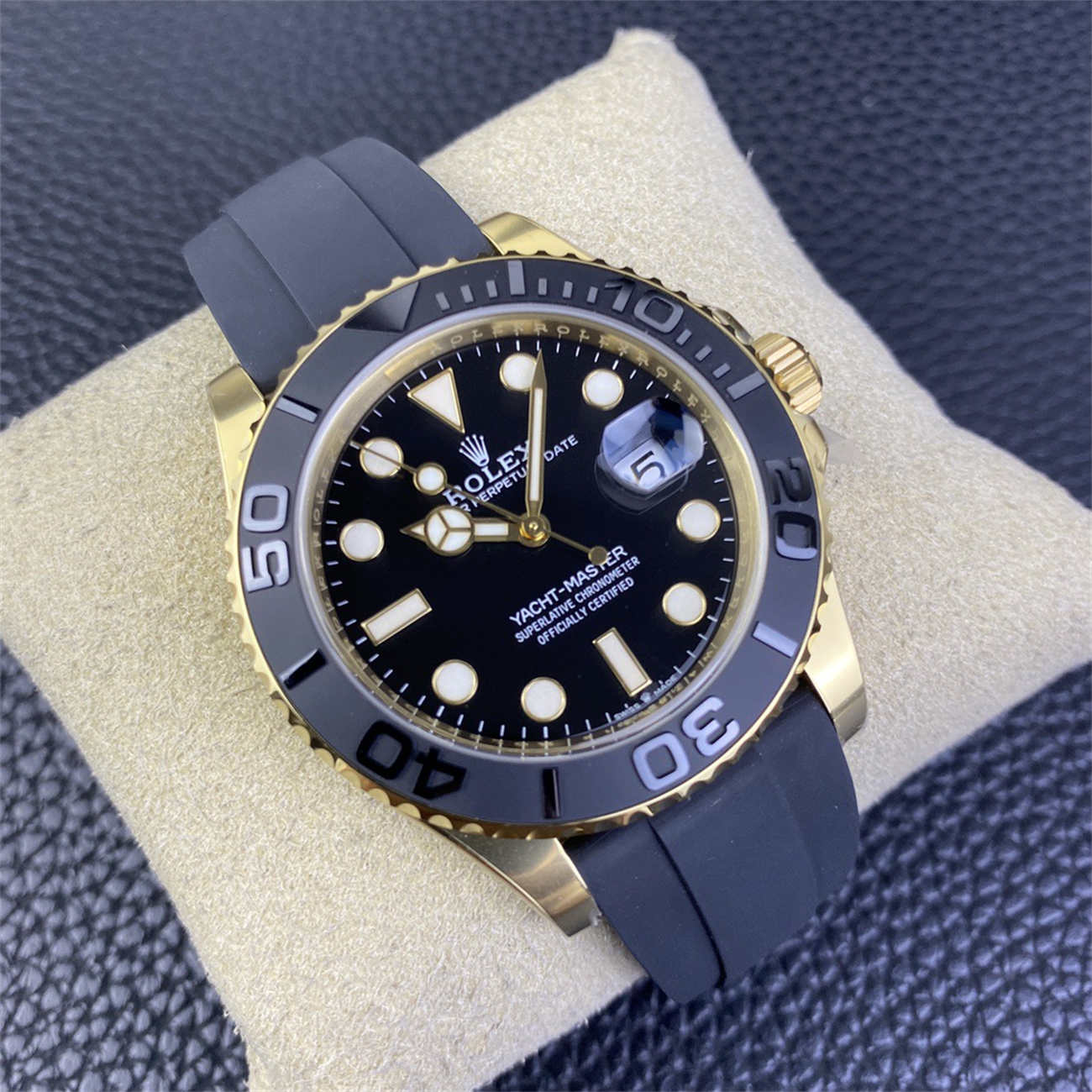 Product Page: Clean Factory Yacht-Master 42 18K Gold Rolex Replica (M226658‑0001)
