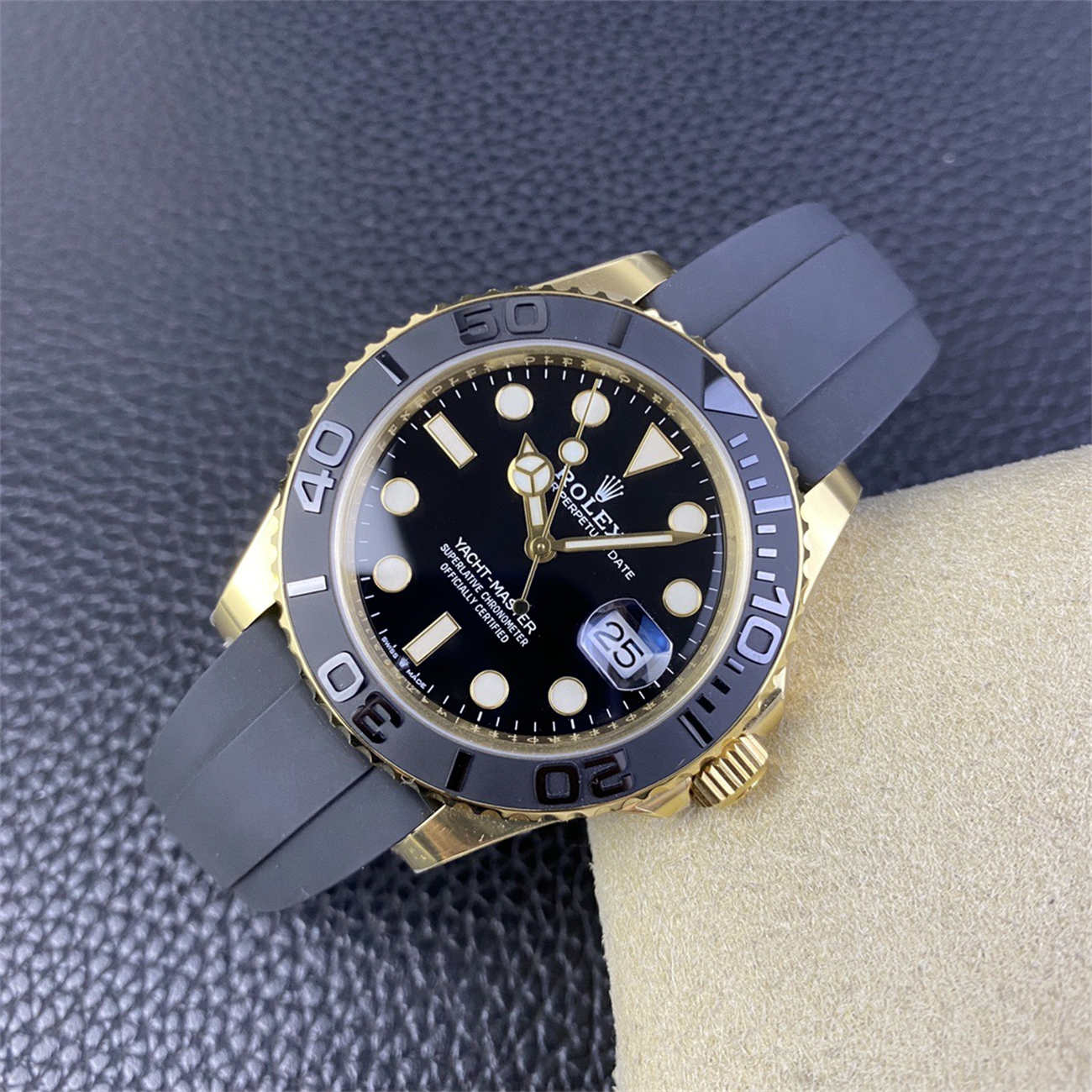 Product Page: Clean Factory Yacht-Master 42 18K Gold Rolex Replica (M226658‑0001)