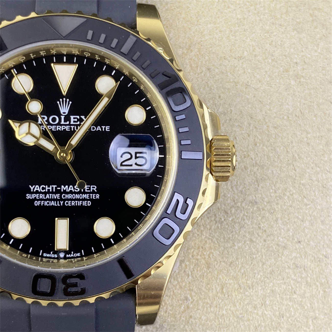 Product Page: Clean Factory Yacht-Master 42 18K Gold Rolex Replica (M226658‑0001)