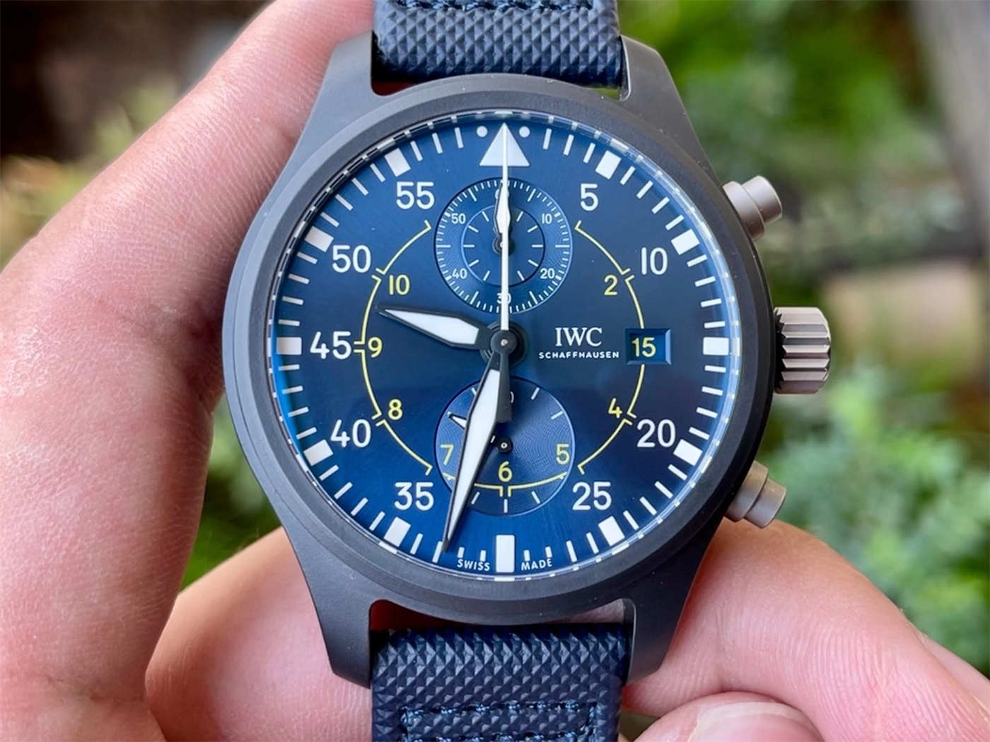 ZF Factory IWC Pilot Replica IW389008 – Blue Angels Ceramic Chronograph