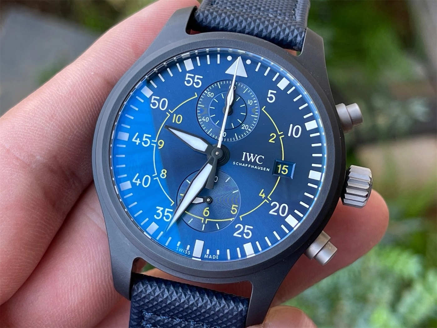 ZF Factory IWC Pilot Replica IW389008 – Blue Angels Ceramic Chronograph