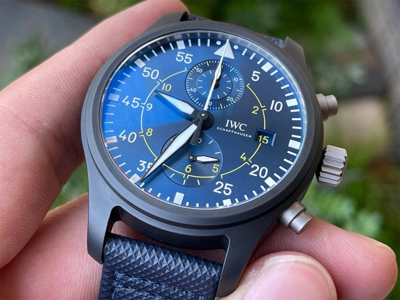 ZF Factory IWC Pilot Replica IW389008 – Blue Angels Ceramic Chronograph