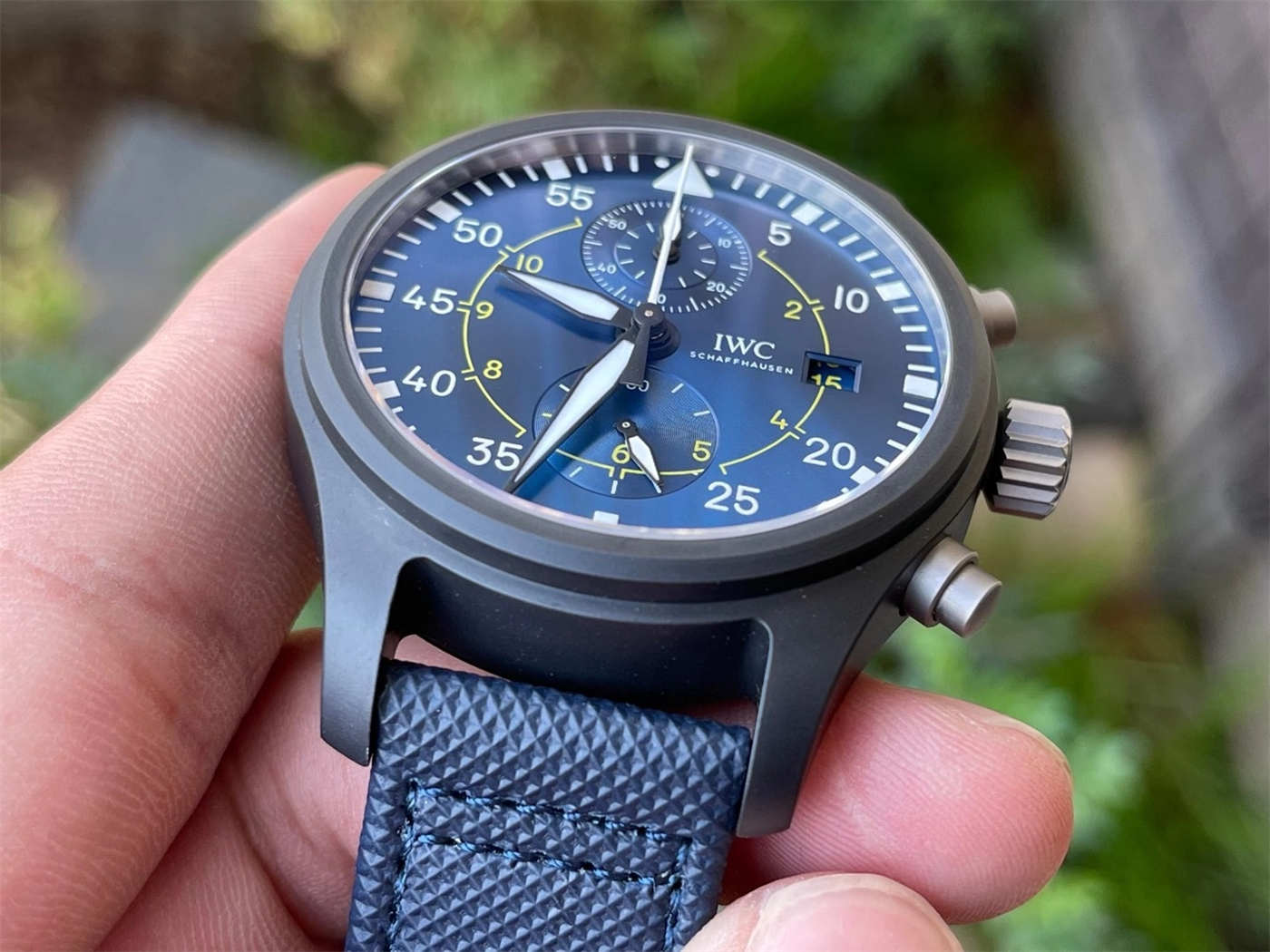 ZF Factory IWC Pilot Replica IW389008 – Blue Angels Ceramic Chronograph